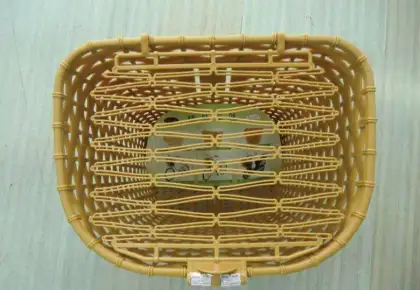 Black Front Bicycle Basket Steel Basket