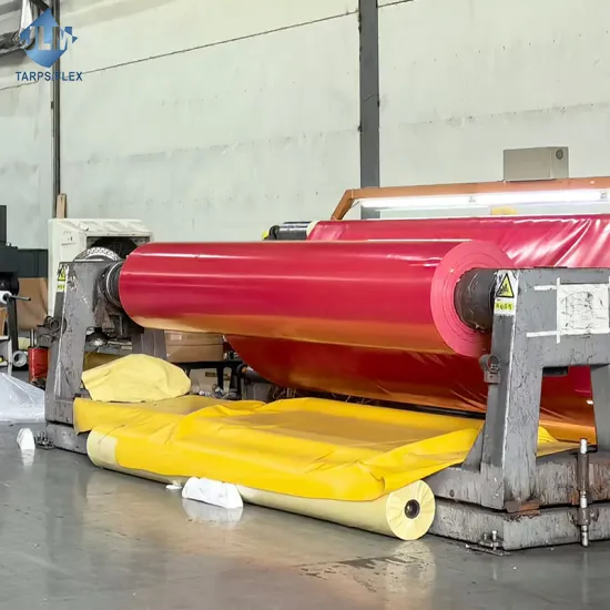 Truck Side Curtain Material: 950GSM Premium PVC Coated Tarpaulin with Double-Sided Lacquer Finish