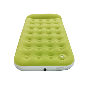 Portable Green Blow Up Mattress Foldable Air Mattress