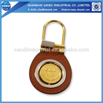 leather custom keychain with several shape