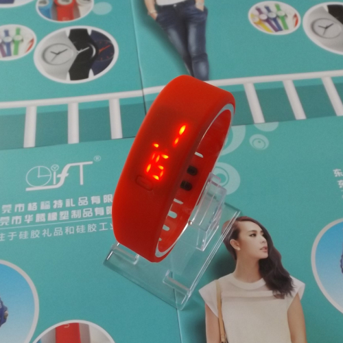 Pulseira de relógio de silicone personalizada LED Screen Silicone