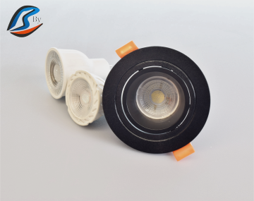 GU10 LED Module MR16 GU5.3 PC Anti Glare Round Recessed Downlight Frame