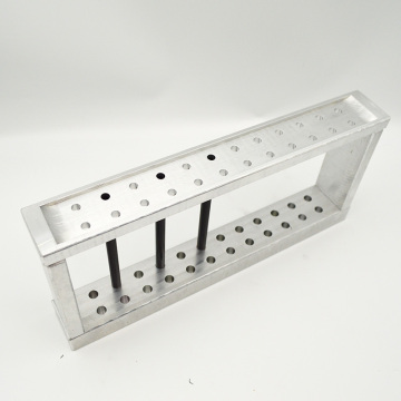 Custom Silver 24 Cavities Eyebrow Pencil and Lip Balm Filling Aluminum Mold