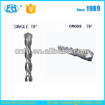 Single Flute Single tip SDS Plus Drill Bit for concrete and stones