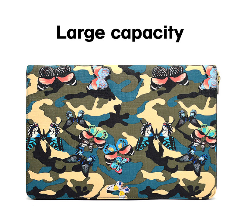 Custom Printing Sublimation Pu Leather Laptop Sleeve Bag 