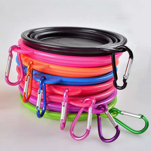 portable silicone collapsible multi-color mixing bowl