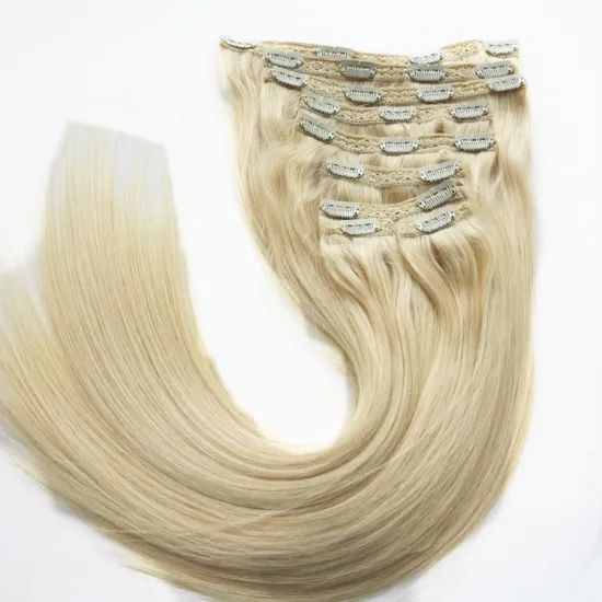 XUCHANG HARMONY HAIR 1 Set Light Color 320g 22inch remy quality thick end clip in hair extensions 100% human hair