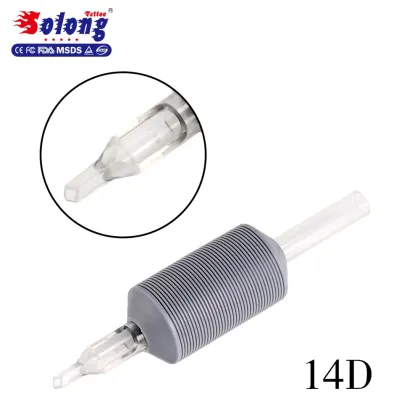 Solong Tattoo G503C-14DT 25mm Tattoo Grip with Clear Tip Wholesale Disposable Tattoo Grip