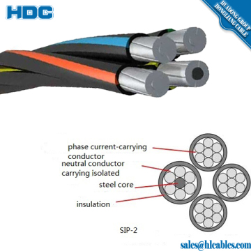 Direct Burial URD Underground Secondary Distribution Cable Triplex Sweetbrial 4/0AWG Aluminum XLPE cable color strip black