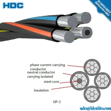 Direct Burial URD Underground Secondary Distribution Cable Triplex Sweetbrial 4/0AWG Aluminum XLPE cable color strip black
