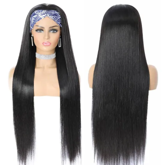 Wholesale Raw Indian Hair ,Remy Human Hair Headband Wig Vendors ,Unprocessed Raw Virgin Cuticle Aligned Weave Human Hair wigs