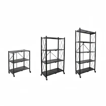 Metal Storage Rack for Kitchen Appliances: Microwave, Oven, Baking Sheet, Toaster, Juicer