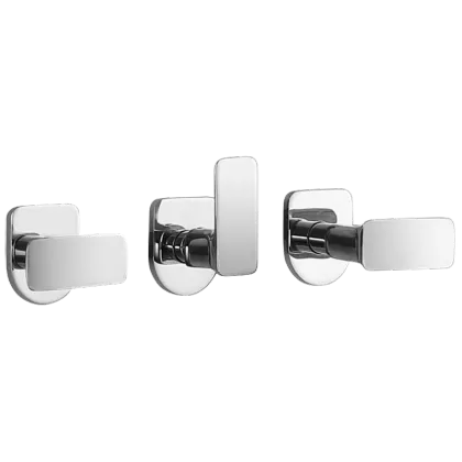 Concealed double lever bath mixer
