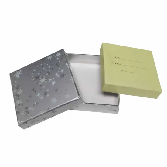 Luxury printing Silver paper card gift Packaging box