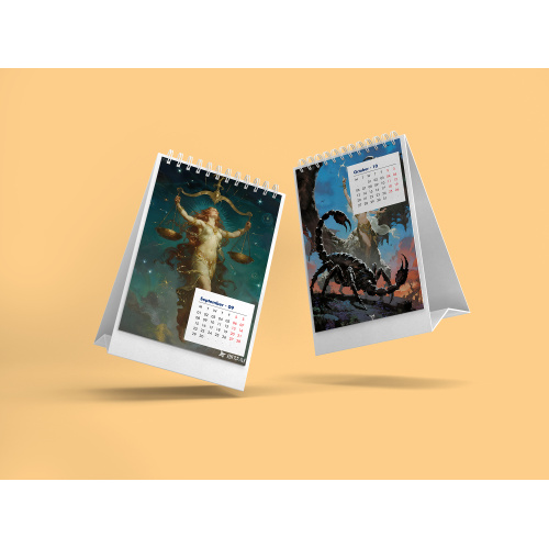 Customized Color Stereoscopic Triangle Calendar