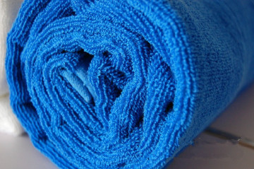 Blue Bath Towel Plain Towel Hotel Colorful Towel