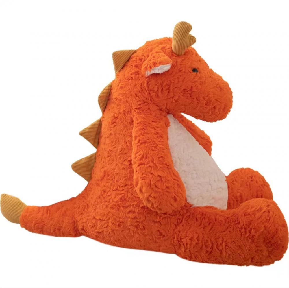 Cute orange Tyrannosaurus Rex plush toy for children