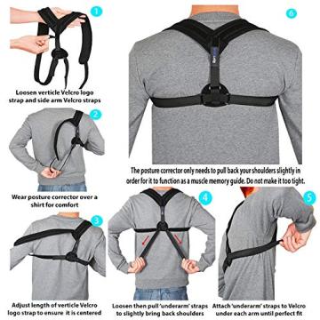 Adjusable Upper Back Body Posture Support Belt