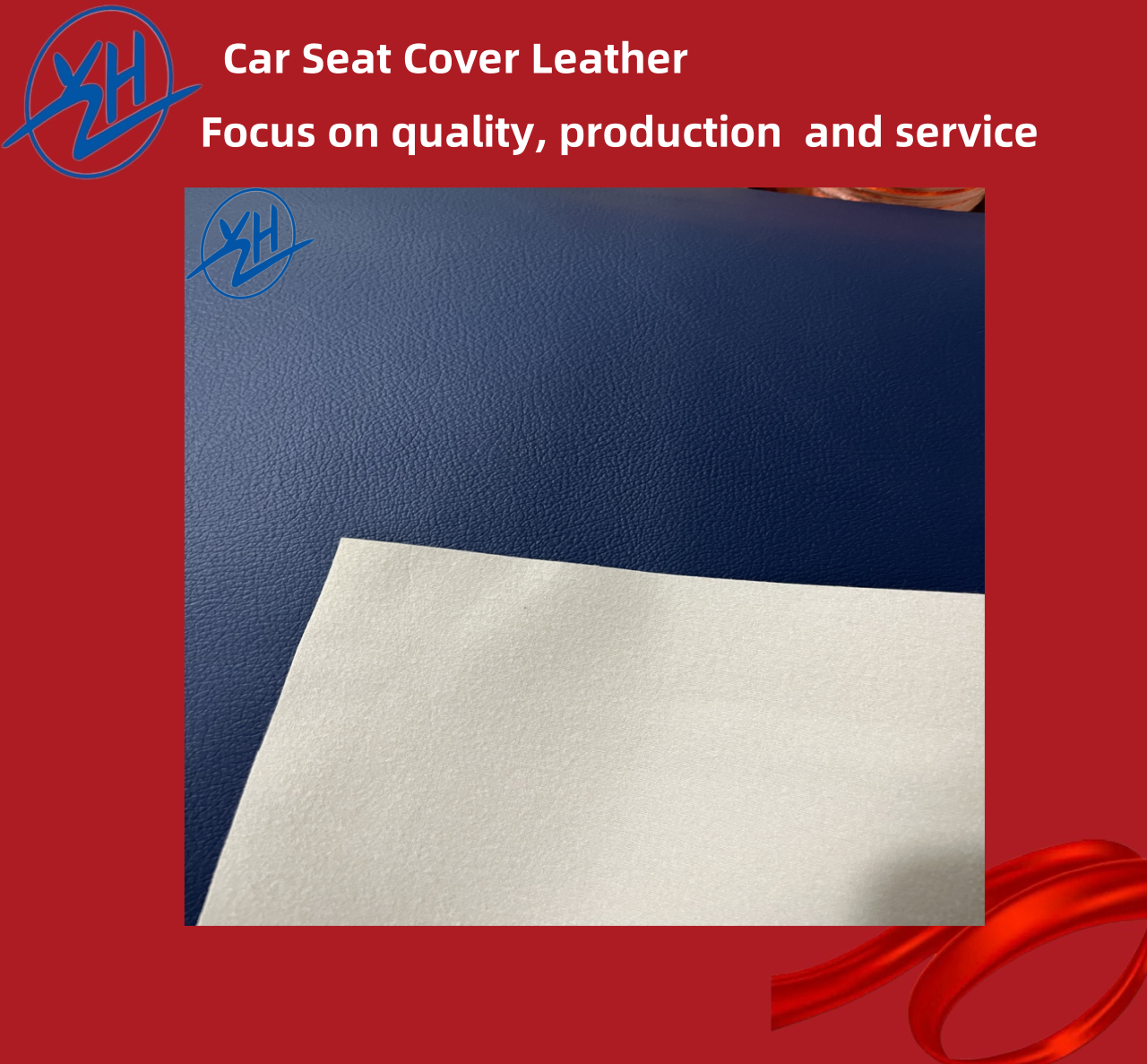 Cuero de tapa del asiento del automóvil de PVC de 0.7 mm