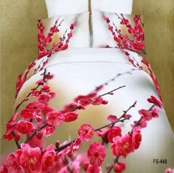 3D print reactive bedding set with quilt cover bed sheet