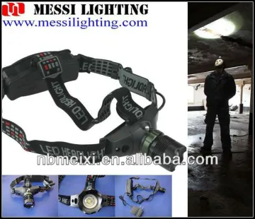 outdoor ultra brightness waterproof rechargable zoom headlamp