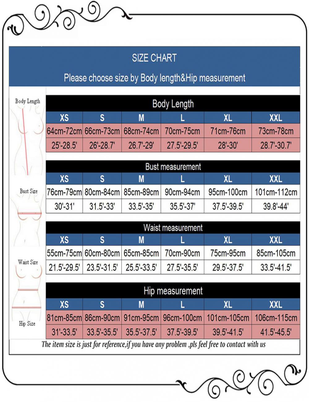 Swimsuit Size Chart