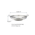 Heavy duty stainless steel comal