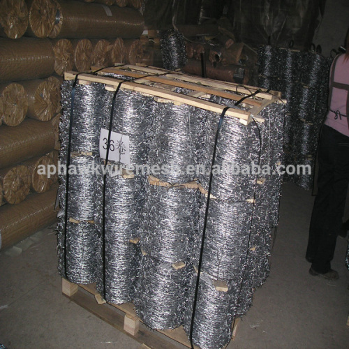 12*14 types pvc coated barbed wire burglar