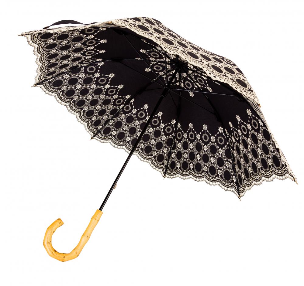 Parapluie droit féminin brodé Parasol de mariage