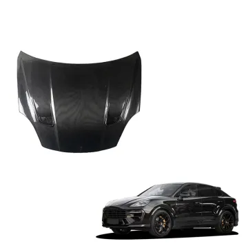 Langyu 2018-2020 Dry Carbon Fiber Engine Cover for Porsche Cayenne 9Y0 MSY Style Engine Hood