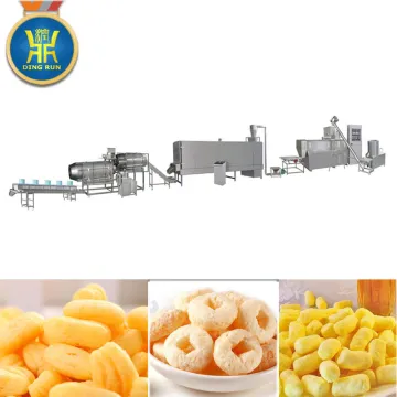 extrusion corn puff snacks manufacturing machinery
