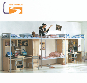 2016 Hot Selling High Quality Metal Double Bunk Bed School Furniture