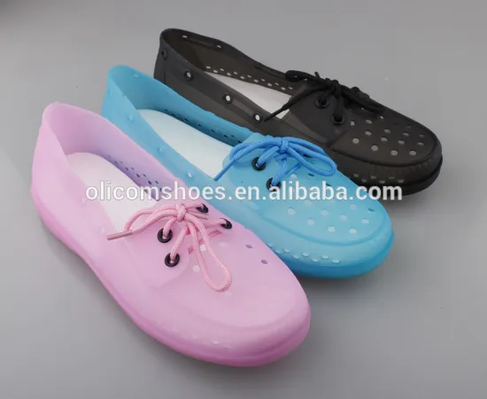 jelly shoes plastic latest design fancy water eva foam clogs for ladies