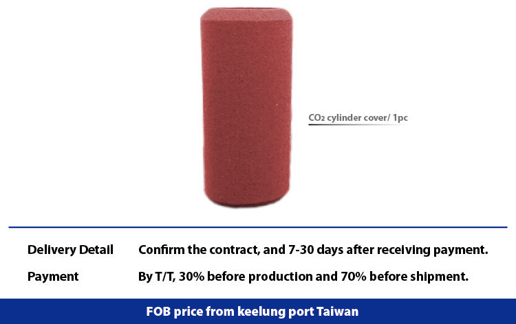Coperchio del cilindro di spugna antigelo per cilindro CO2