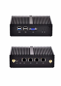 4 Lan Mini Pc X86 Q190G4N-S08 8G DDR3 RAM,64G SSD,WIFI, with J1900 Quad Core , apply to router, firewall, proxy,Mini Pc