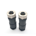 M12 Conector redondo de plugue K-Code 5-POLE Straight