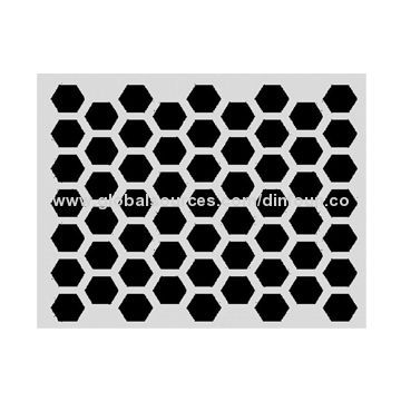 Aluminum/Stainless Steel Diamond Punching Mesh with 250 to 500mm Width, High-temperature