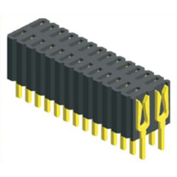 1.27 x 2.54 mm conector hembra de doble fila de cabecera