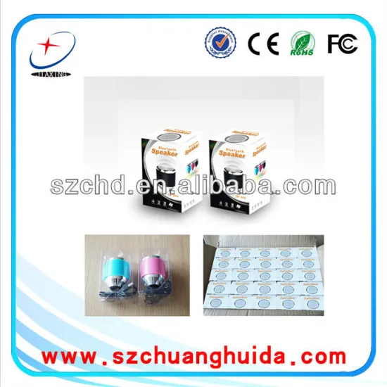 Compact portable bluetooth speaker with mini USB charging