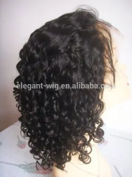 Elegant-wig afro kinky human hair wig, 180% density full lace wig Qingdao factory