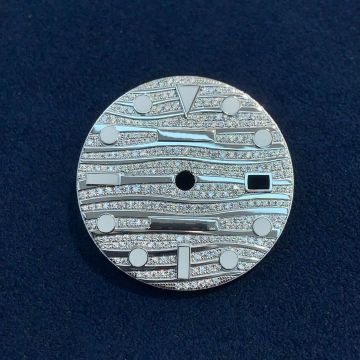 116769tbr-74779b Kaliber RLX Blue Lumen 40mm Top Pave Lab Diamond Dial Uhr: Luxus-Uhr-Suchmaschine