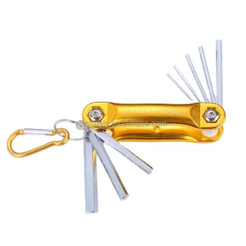Compact Hexagon Folding Wrench Set for Easy Portability