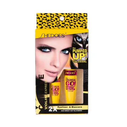 Hot Selling Women's Waterproof Mascara and Liquid Eyeliner Set