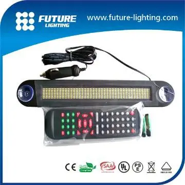 scrolling led car sign 12 volt moving message car led display