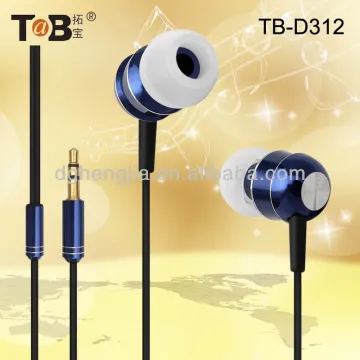 2015 fashion hot selling colorful beautiful in-ear mental earphone