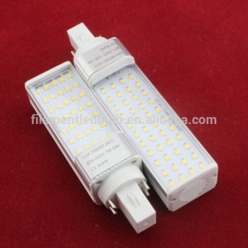 aluminumpc cover g24 pl 7w led tube light