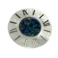 Natural MOP watch dial with Mosaic OPAL