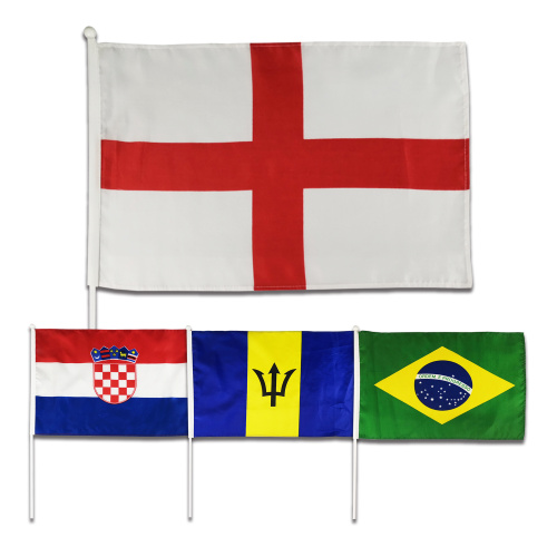 Promotion polyester England National Hand Flag with Sticker