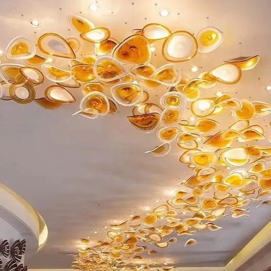 Luxury Art Chandeliers for Banquet Halls: LED Pendant Light Project Engineering