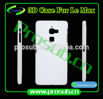3d sublimation diy blank cell phone case cover skin for SFP-Letv max